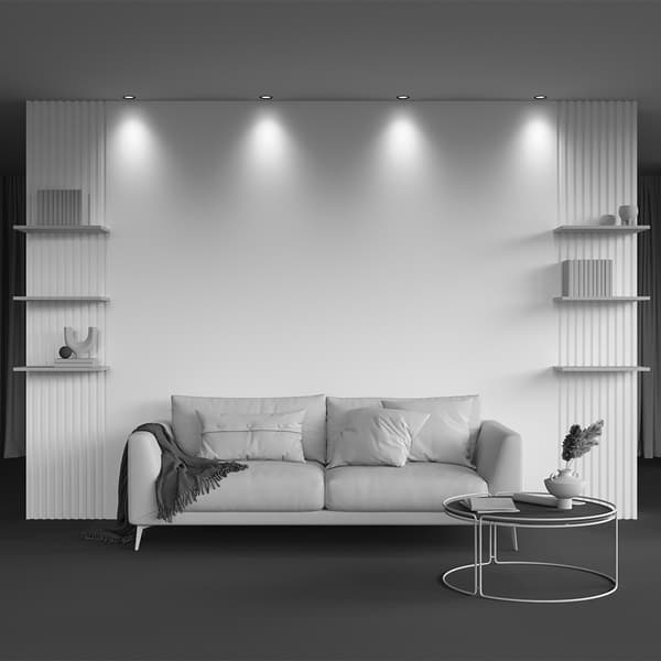 Upotettava moderni musta LED-kohdevalo 7W ROUND Maytoni Technical