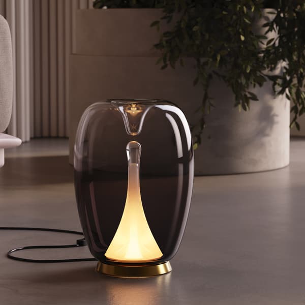 Bordlampe seng røget glas Splash LED 9W Maytoni