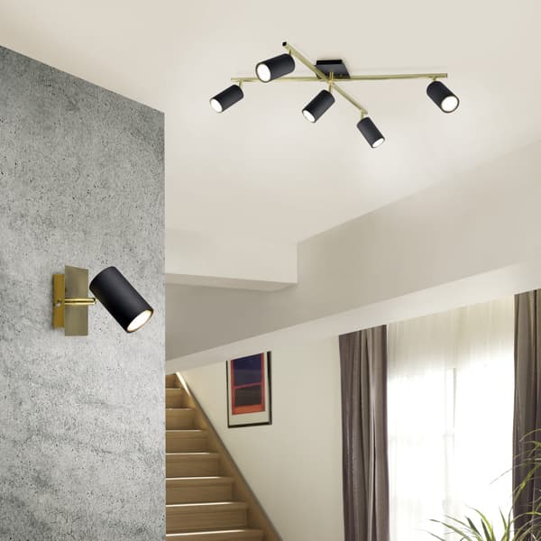 Takspotlight MARLEY guld Trio 612400580