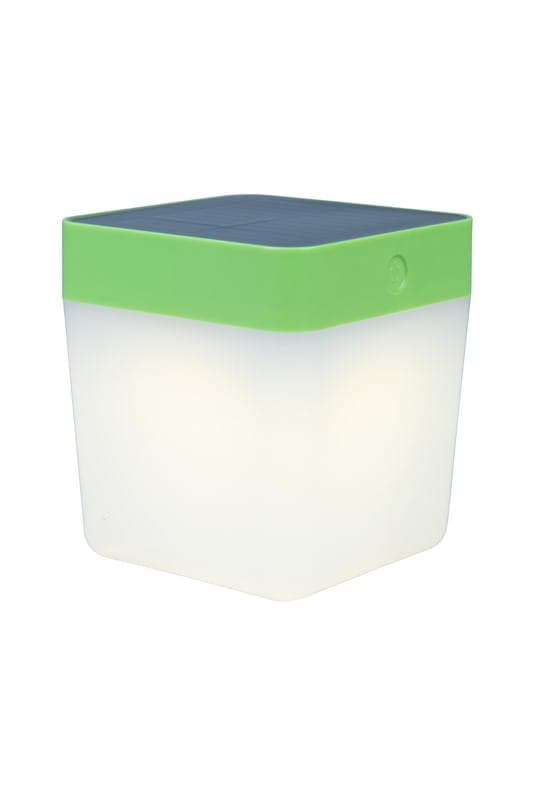 Bærbar udendørslampe TABLE CUBE - SOLAR grøn Lutec 6908001339