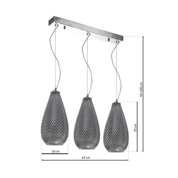 Lampa 3x60W E27 PETRA ML5481 Milagro