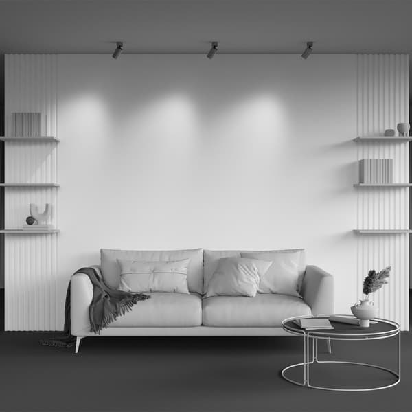 Moderne messing rund riflet rør loftspot 1xGU10 10W CALIPSO Maytoni Technical
