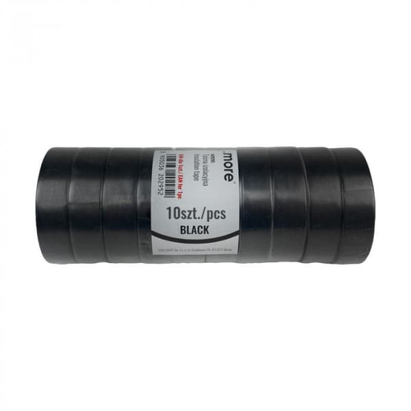 Isoleringstejp 15mm x 0.13mm svart 10m 1st Ecolight