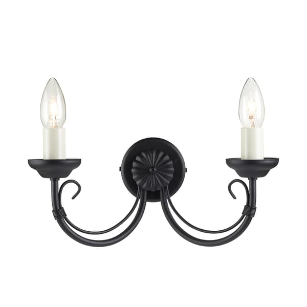 Vägglampa ljusstake dubbel Chartwell 2xE14 60W Elstead