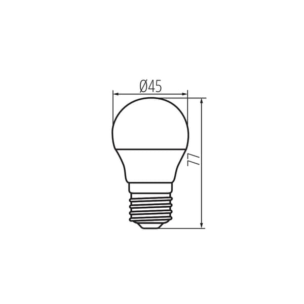 LED-pære 6.5W E27 varmt lys BILO Kanlux