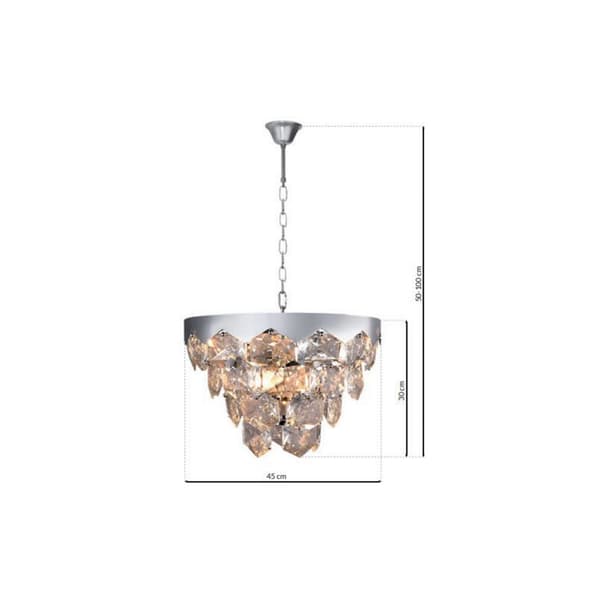 Krystal lysekrone 6x40W E14 GRACE ML5993 Milagro