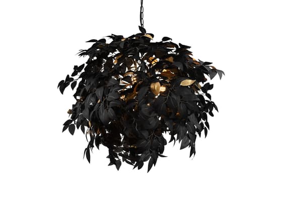 Lysekrone LEAVY sort RL R10464032