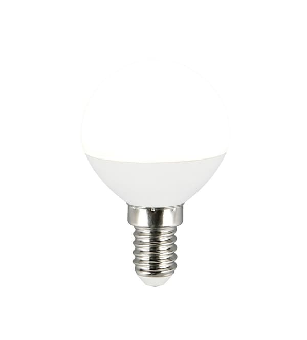 LED-pære hvid kugleformet E14 5W neutral 470lm RL