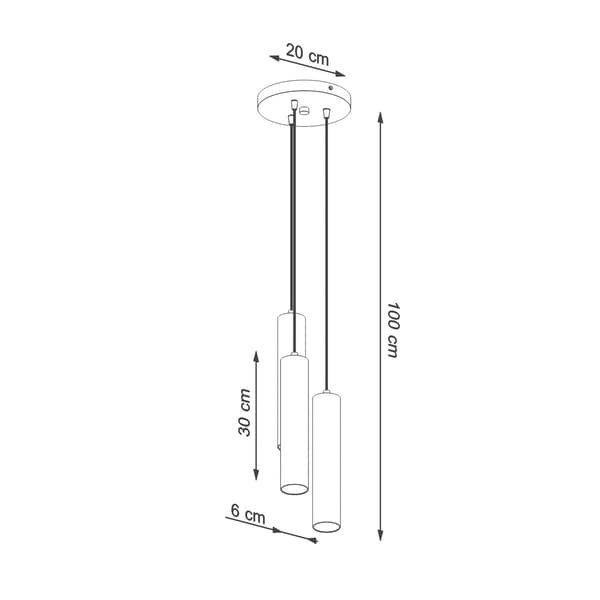 Lysekrone LINO 3P Sollux Lighting model SL.1012