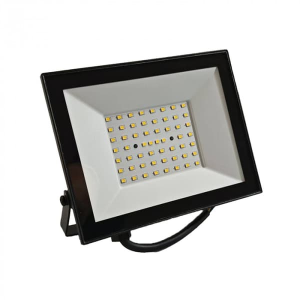 LED-projektør 50W 4000K sort 4500lm IP65 Ecolight