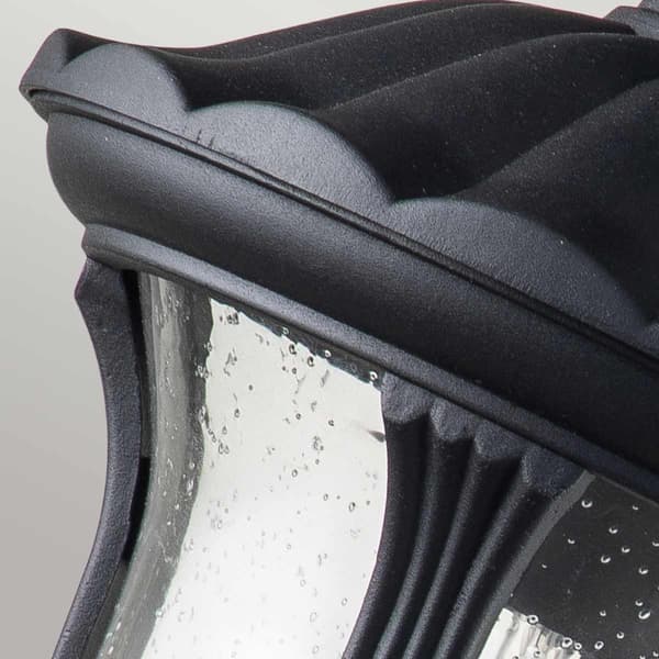 Vägglampa svart klassisk utomhus E27 60W Chicago Elstead