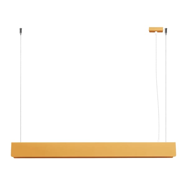 Rektangulær guld pendel ISKRON 1xG13 8.5W PU.1396 Pure Lume