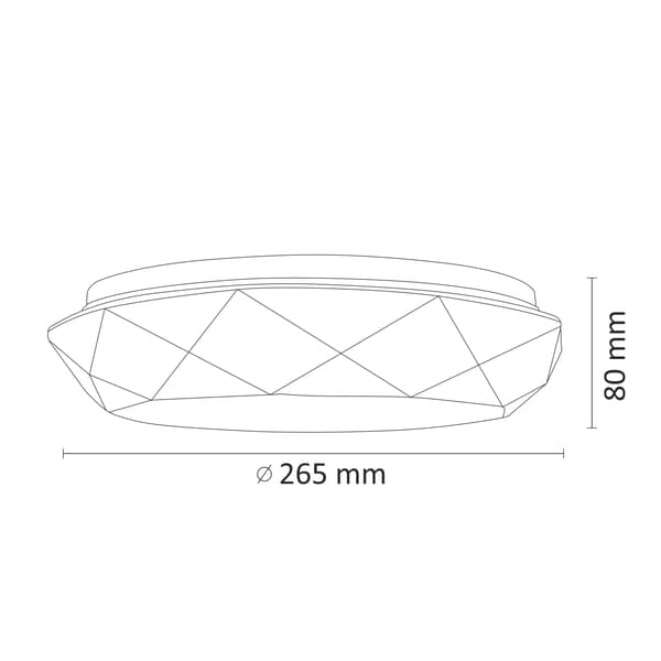 LED-plafond 12W 4000K GALAXY 308528 Polux