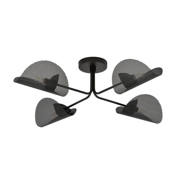 Designer loftlampe sort mesh skærme 4xE14 10W GOMEZ Emibig