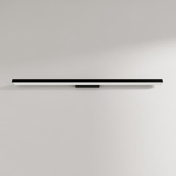 Badeværelsesvæglampe over spejl sort lineær 92 cm variabel farve LED 24W AQUA Light Prestige