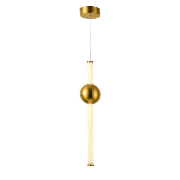 Italux Halling moderne kobber LED pendellampe PND-16357-CA-1