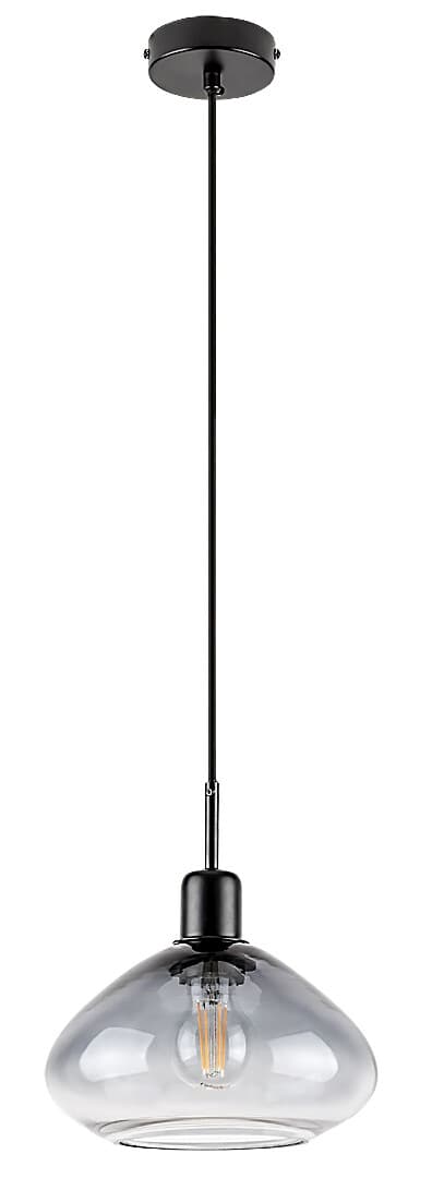 Dvora Rabalux E27 1x40W mat sort pendel 72021