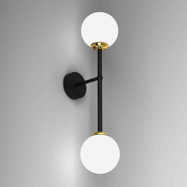 Seinävalaisin LED Milagro POP MLP7843 musta / kulta