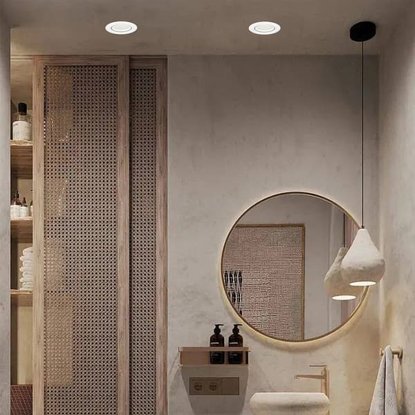 Rörlig spotlight Lagos GU10 vit IP65 LP-4425/1RM WH Light Prestige