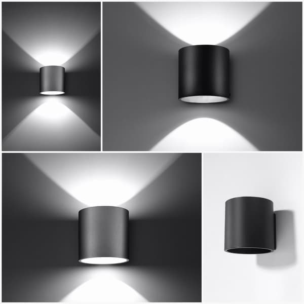 Væglampe ORBIS 1 Sort Sollux Lighting SL.0048