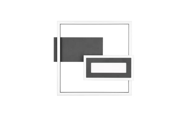 Loft moderne sort geometrisk LED loftlampe 22W SPIRO RL