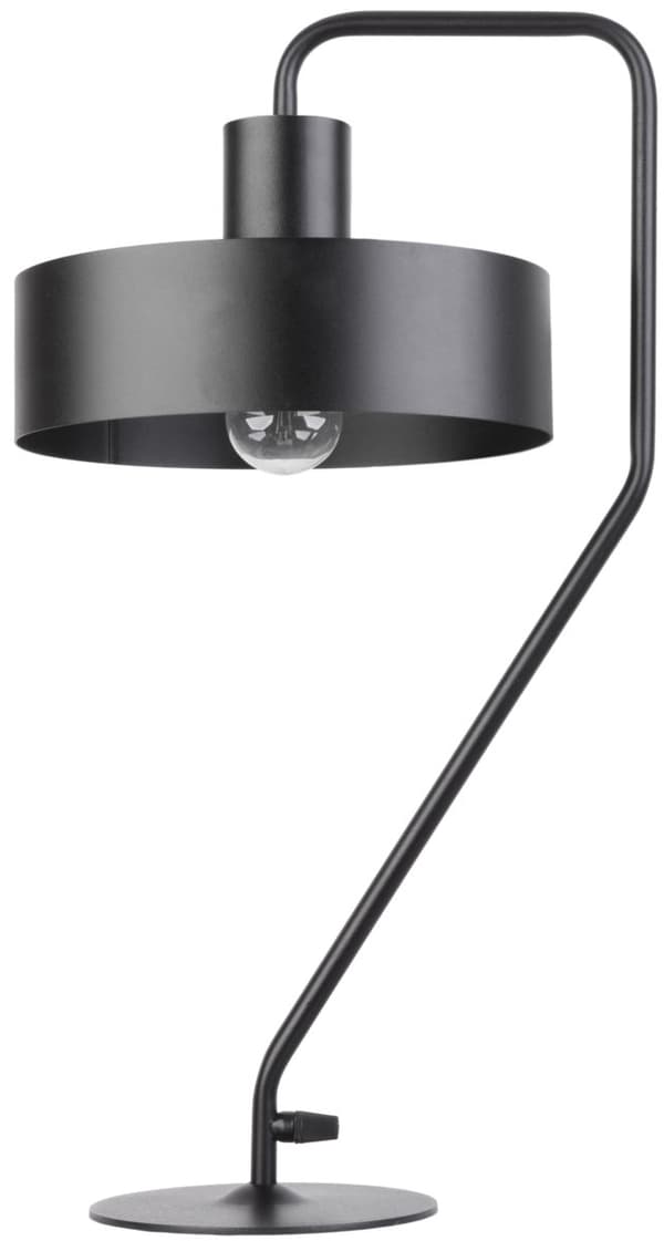 Bordlampe sort dekorativ moderne loft Vasco 1xE27 15W Sigma Lighting