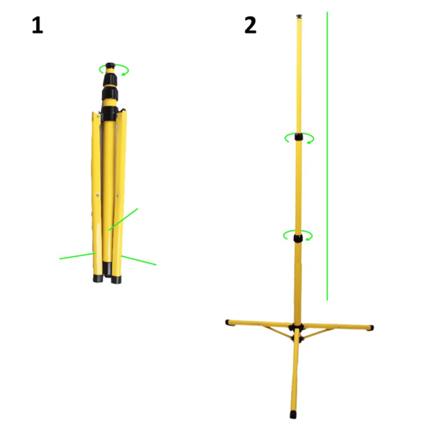 Universalstativ til projektører 165cm 306470 Polux