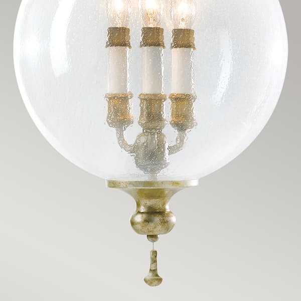 Hänglampa glaskula Argento 3xE14 40W Feiss