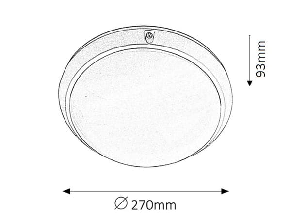 Modern utomhusplafond 1xE27 Lentil vit 5810 Rabalux