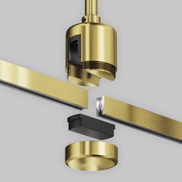Loftmontering med lige strømstik 80 cm messing FLARITY Maytoni Technical