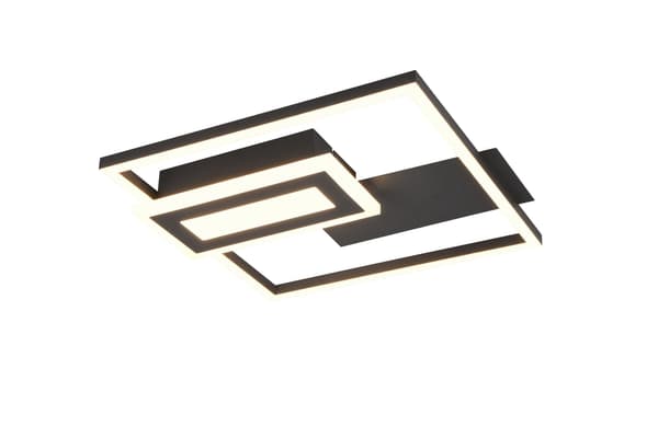 Loft moderne sort geometrisk LED loftlampe 22W SPIRO RL