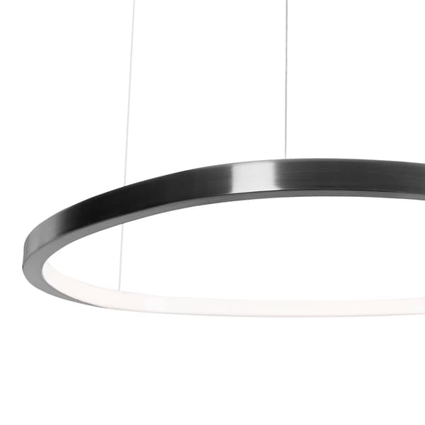 Moderne sort tredobbelt ring LED pendellampe 130W CAYENNE Maxlight