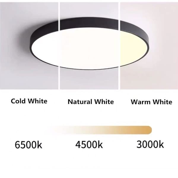 MODERN Abigali metal loftlampe LED 20W 3000K rund sort