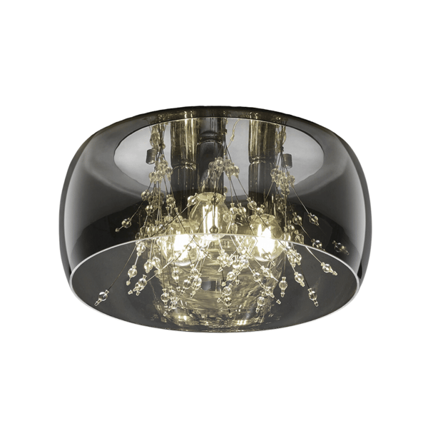Moderne loftslampe CRYSTEL sølv Trio 616700306