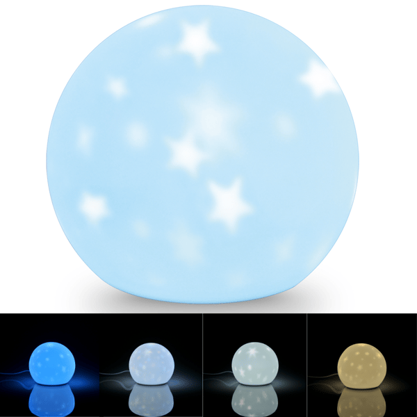 LED multifunktionel silikone lampe USB MOON 312983 Polux