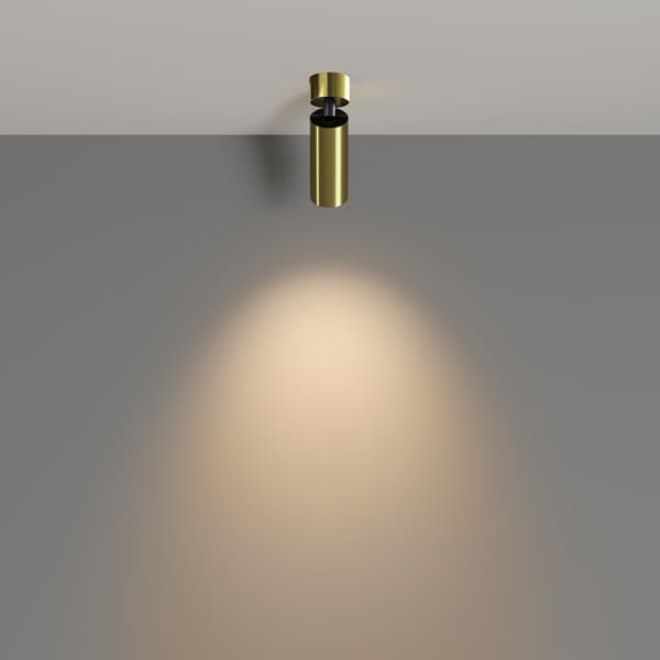 Rörlig takspotlight mässing LED 12W FOCUS LED Maytoni