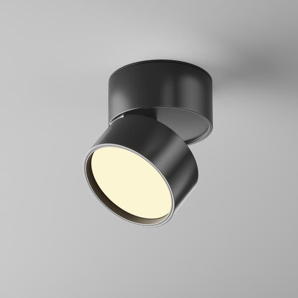 Loftspot moderne sort rund justerbar LED 12W ONDA Maytoni Technical