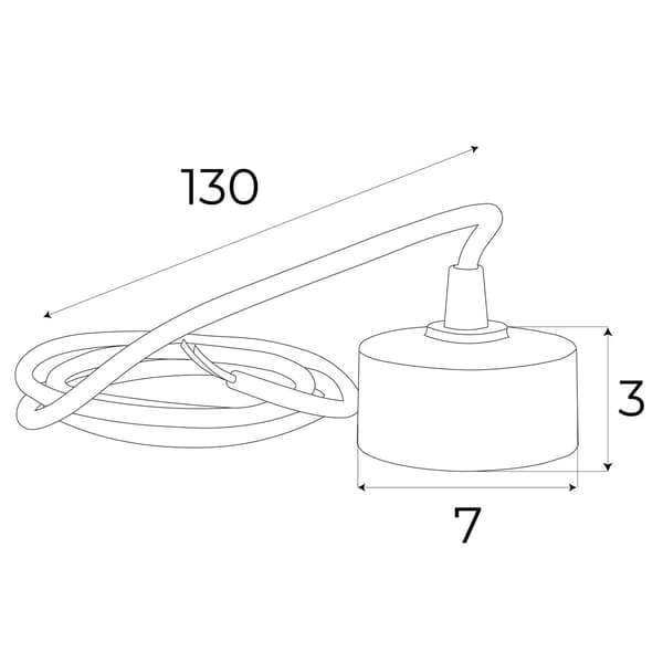 Endestykke til MT0028, MT0029 skinner hvid Maxlight