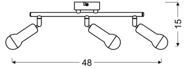 Candellux ARC 93-63465 loftlampe sølv