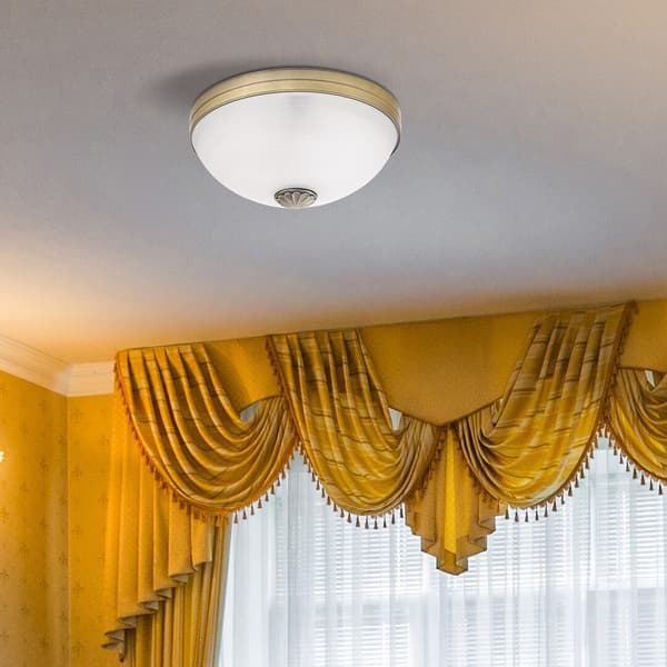 Glasloftlampe 33 cm E27 2x60W brun rund Orchidea 8558 Rabalux