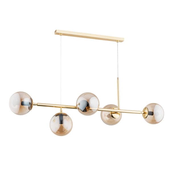 Moderne guldglas lysekrone Alfa DANSA 63019