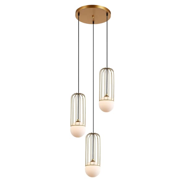 Italux Simon moderne guld lysekrone MDM-3938/3 GD