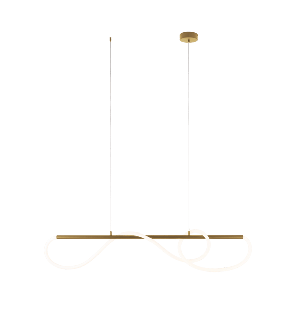 Moderne guld rør LED slange pendel 30W LAGUNA Maxlight