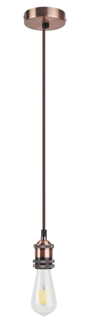 Pendellampe E27 1x60W farve brun 1417 Fixy Rabalux