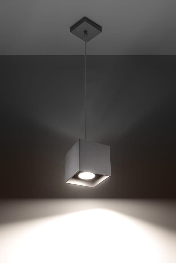 Riippuvalaisin QUAD 1 Harmaa Sollux Lighting SL.0061