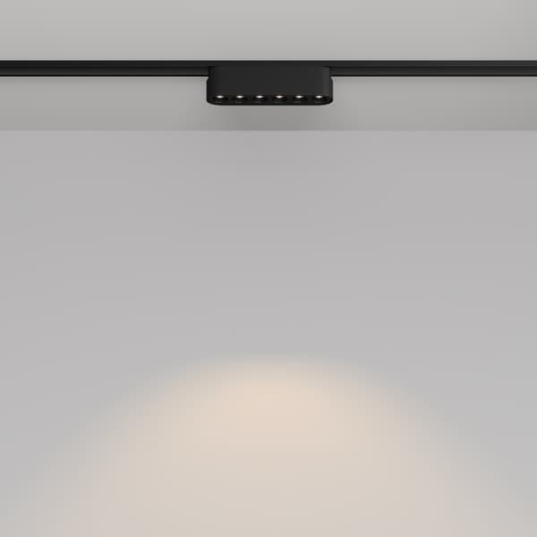 1-faset skinnespot sort lineær LED 6W 3000K POINTS Maytoni Technical