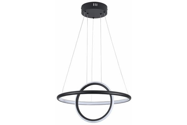 Pendellampa modern svart 2 ringar Gravity LED 36W REA342901-30 Reality