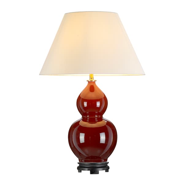 Rød keramisk bordlampe Harbin E27 60W Designer's Lightbox