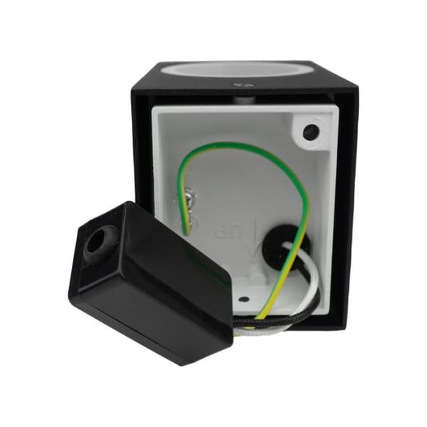 Ulkoseinävalaisin 1xGU10 IP44 alumiini musta Ecolight EC79084