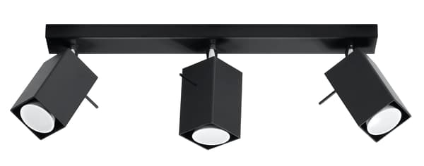 Kattovalaisin MERIDA 3 Musta Sollux Lighting SL.0101